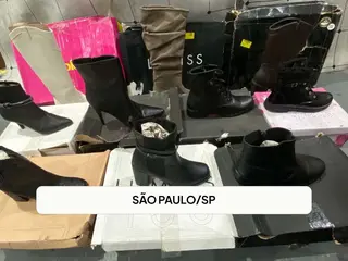 10 BOTAS FEMININAS DIVERSAS (SALDO — leilão em SÃO PAULO/SP