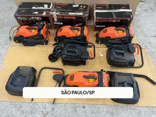 4 CORTADORES DE GRAMA BLACKDECKER — leilão em SÃO PAULO/SP