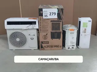 Split, Condensadora e Climatizador — leilão em CAMACARI/BA