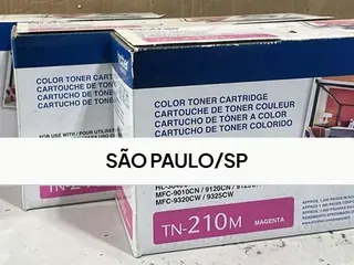 3 CARTUCHOS TONER TN-210m BROTHER — leilão em SÃO PAULO/SP