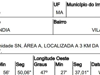 Terreno em VILA ILDEMAR, ACAILANDIA/MA — leilão em ACAILANDIA/MA