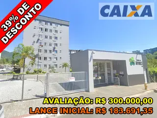Apartamento, 48,35 m2 de área total, 39,86 m2 de área privativa, 2 qts, WC, sl, cozinha, 1 vaga de garagem. IPTU: 250500007202051 Matrícula: 70869 Ofício: — leilão em JARAGUA DO SUL/SC