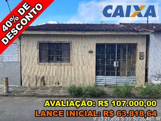 Terreno, 72 m2 de área total, 72m2 de área do terreno, 2 qts, a.serv, WC, sl, cozinha. IPTU: 101001000100122832 Matrícula: 1517 Ofício: 1.
Número do — leilão em MESSIAS/AL