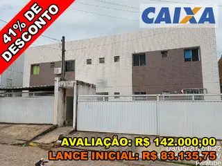 Apartamento, 53,41 m2 de área total, 51 m2 de área privativa, 2 qts, a.serv, 2 WCs, sl, cozinha, terraco, 1 vaga de garagem. IPTU: 378967 Matrícula: 159439 — leilão em JOAO PESSOA/PB