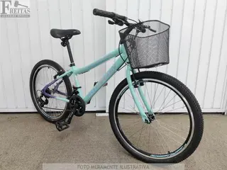 (B167452) LOTE COM 01 BICICLETA HOUSTON WINDY VERDE — leilão em Internet (São Paulo/SP