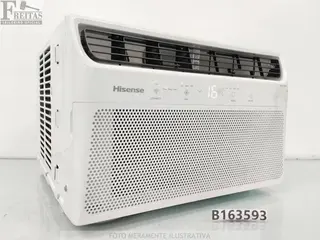 (B163593) LOTE COM 01 AR-CONDICIONADO HISENSE TIPO JANELA AW-10CWBRVGU01 WI-FI CONNECT 10.000BTUS 127V 60HZ SEM CONTROLE REMOTO 1KK010009EZPKAGMHHH0625. PRODUTO — leilão em Internet (São Paulo/SP