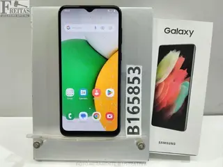 (B165853) LOTE COM 01 SMARTPHONE SAMSUNG GALAXY A03 CORE SM-A032M/DS 32GB 2GB RAM COM BATERIA R7AT8035VEL. PRODUTO(S) COM AVARIA(S) TELA (MANCHA) / RISCOS — leilão em Internet (São Paulo/SP