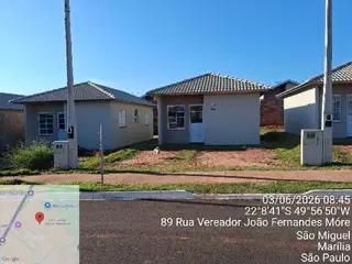 Casa, 43,85 m2 de área total, 43,85 m2 de área privativa, 160m2 de área do terreno, 2 qts, WC, sl, cozinha. IPTU: 33287200 Matrícula: 70447 Ofício: 2. | Empreendimento: RESIDENCIAL MARILIA GIGANTAO | — leilão em Marília/SP