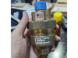 01 HAYS FLUID CONTROLS 3/4 FNP X 3/4 MNPT, (MATERIAIS HVAC) (SEM USO), NO ESTADO. — leilão em Rio de Janeiro/RJ