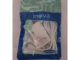 LOTE COMPOSTO DE: 200 CARREGADORES DE CELULAR INOVA V8, 2.1A CAR 8201 COM CABO EMBUTIDO, BIVOLT, NO ESTADO. — leilão em Rio de Janeiro/RJ