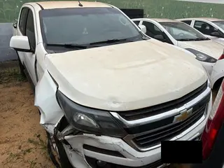 CHEVROLET S10 LT DD4A (BATIDO), ANO: 2018/2019 - BRANCA - DIESEL - (REF.: 1535) - LOC. MATÃO/SP — leilão em MATÃO/SP