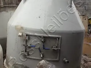 Peneira Vibratória ( 1.200 diâmetro x 510 de altura ) para indústrias de alimentos - completa com motovibradores e valvulas rotativas em aço inox - com funil alimentador ( 1.200 diâmetro (boca) x 2.500 altura) — leilão