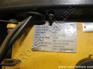 FURADEIRA DE BANCADA FERRARI FG-13 C/ MOTOR DE 350W NO ESTADO EM QUE SE ENCONTRA — leilão (foto 5)