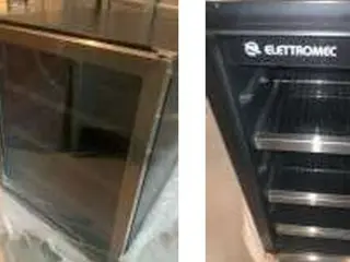 Frigobar Elettromec modelo de 86L, com avarias — leilão em Barueri/SP