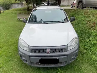 BARBACENA/MG - Fiat Strada Working CD, 2014/2014, FLEX, BRANCA — leilão em Barbacena/MG