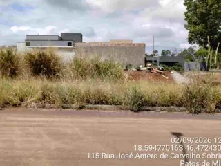 PATOS DE MINAS/MG - Lote urbano com área de 1.186,02 m², localizado na Rua Agostinho Rodrigues Galvão, bairro Afonso Queiroz — leilão em Patos de Minas/MG