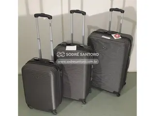 3 malas de viagem sestini p/m/g — leilão