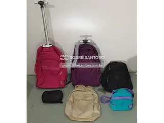 4 mochilas escolares sestini / paul frank — leilão