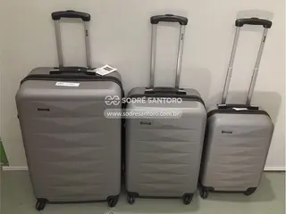 3 malas de viagem sestini p/m/g — leilão