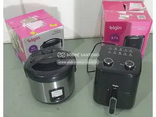1 fritadeira air fry e 1 panela de arroz — leilão