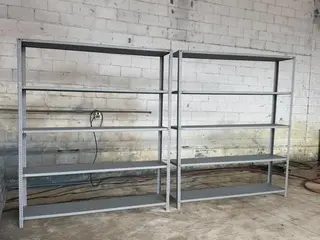5 PRATELEIRAS REFORÇADAS MEDIDAS 2,10 X 1,80 X 0,40 (Ref.: 21697) — leilão em São Paulo