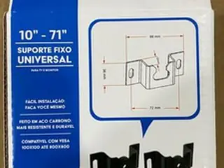 APROX. 100 SUPORTES FIXOS PARA TV 10 A 71 POL (Ref.: SB99) — leilão em São Paulo