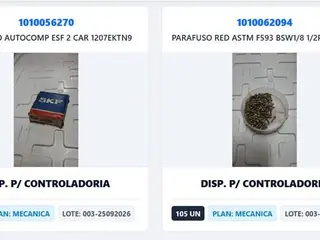 MAT. MECÂNICOS, PNEUMÁTICOS E COMP. DE MANUT.: BUCHAS, PORTA FILTRO, ARRUELAS, CONEXÕES, ROLAMENTOS E OUTROS (APROX. 128 PÇS) (Ref.: LIM202600540) — leilão em Guarujá/SP (foto 3)