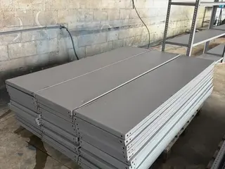 5 PRATELEIRAS REFORÇADAS MEDIDAS 2,10 X 1,80 X 0,40 (Ref.: 21697) — leilão em São Paulo (foto 7)