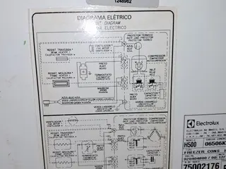 FREEZER ELECTROLUX H500, ANO 2017, SÉRIE.: 75002176 (Ref.: TAE/ PÁTIO ADES) — leilão em Pouso Alegre/MG (foto 4)