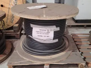 CABO ELÉTRICO 4 X 16 MM² 450/750 V 4/5 BORR (01 BOBINA 126M) — leilão em Ipatinga/MG