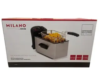 04 FRITADEIRAS ELÉTRICAS MILANO 3 LITROS ML230 (SEM USO) — leilão em São Caetano do Sul