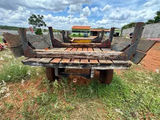 Carreta Agrícola de Madeira 4 Rodas Estrutura Reforçada - ID: #3517181 — leilão em Uberaba/MG (foto 8)
