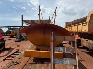 TANQUE METÁLICO CAPACIDADE APROXIMADA DE 10.000 LITROS ID #3850978/EL — leilão em Barretos/SP