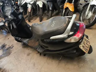 SUCATA JTA/SUZUKI AN125, 2007/2008, PRETA — leilão em Maringá
