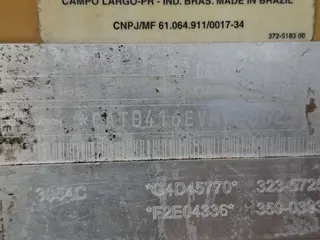 Trator Retroescavadeira CAT 416E, amarela — leilão em São João do Caiuá/PR (foto 5)
