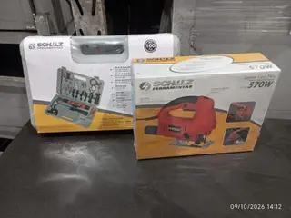 SERRA TICO-TICO E CJ FERRAMENTAS, GARANTIA: NÃO (11 PC) — leilão em Joinville