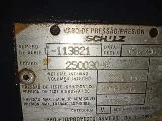 COMPRESSOR DE AR, MARCA SCHULZ, — leilão em Santo André/SP (foto 3)