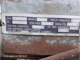 VRE TRAILER GAB ODONTO KC270 622599 1/2T 2R KARMANGHIA 1996 — leilão em Curitiba/PR (foto 3)