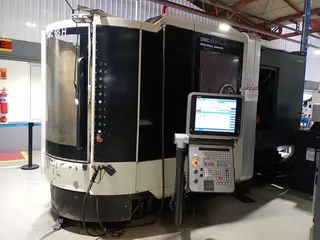 CENTRO DE USINAGEM HORIZONTAL CNC DMG DECKEL MAHO DMC 65H, ANO 2010, SÉRIE.: 11710003063 — leilão em Timbó/SC