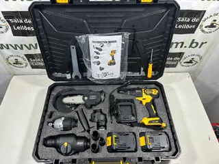 KIT MALETA 5 EM 1 - MARTELETE, CHAVE DE IMPACTO, PARAFUSADEIRA, EMIRILHADEIRA E MINI MOTOSERRA — leilão em Belo Horizonte/MG (foto 11)