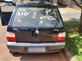 FIAT/UNO MILLE FIRE FLEX, preto, ano 2007 — leilão em Campo Mourão/PR (foto 43)