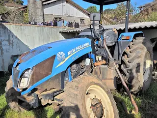 TRATOR DE PNEUS NEW HOLLAND TL 75E ANO: 2018 — leilão em Bom Jardim da Serra/SC
