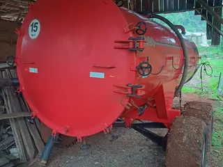 TANQUE 8.000L BOMBA LOBULAR RODADO TANDEM PNEU FLUTUANTE SEM FREIO ANO: 2019 — leilão em Cunha Porã/SC (foto 2)