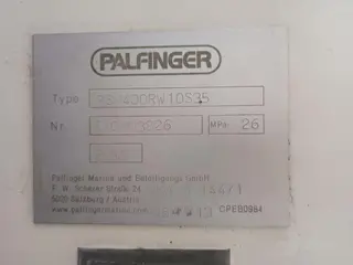 01 GUINDASTE DE CONVÉS PALFINGER PSM400RW10S35, ANO: 2013, SÉRIE: 510003826, CAP.: 2,9 TON. (Ref.: AAA/ 521) — leilão em Rio de Janeiro (foto 13)
