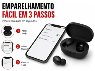 05 CAIXAS DE FONES DE OUVIDO BLUETOOTH SEM FIO AIRDOTS PRO 2 BLACK FOTOS REAIS DO PRODUTO PRODUTO NOVO, VENDIDO NO ESTADO ATENÇÃO: O PRODUTO PODERÁ SER RETIRADO OU ENVIADO PELOS CORREIOS PARA TODO O BRASIL VALOR R$ 30,00 + CUSTOS DO CORREI — leilão em São Paulo (foto 4)