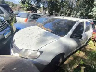 RENAULT SANDERO, ANO/MODELO 2018, COR BRANCA — leilão em Cascavel/PR