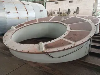 02 CONJUNTOS PROPULSORES CONTENDO: MOTORES ELÉTRICOS, AZIMUTAIS, BASES, HÉLICES E UNID. HIDRÁULICAS (Ref.: ABV/ 521) — leilão em Rio de Janeiro (foto 17)