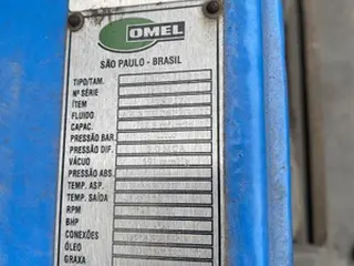 SOPRADOR OMEL SRTV-1348-12,5 M3/MIM - MOTOR 20 CV - SEM USO — leilão em Cabreúva (foto 3)