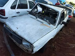 SUCATA VW/VOYAGE S, 1985/1985, BRANCA — leilão em Maringá