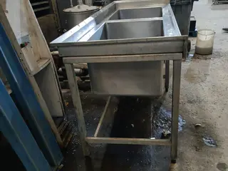 Pia em aço inox duas cubas — leilão em Santo André/SP (foto 2)